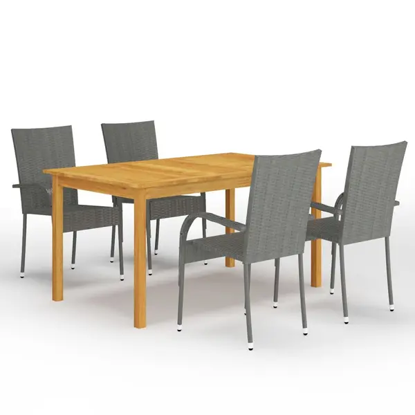 Gossi set mobilier pentru gradina, 5 piese, gri
