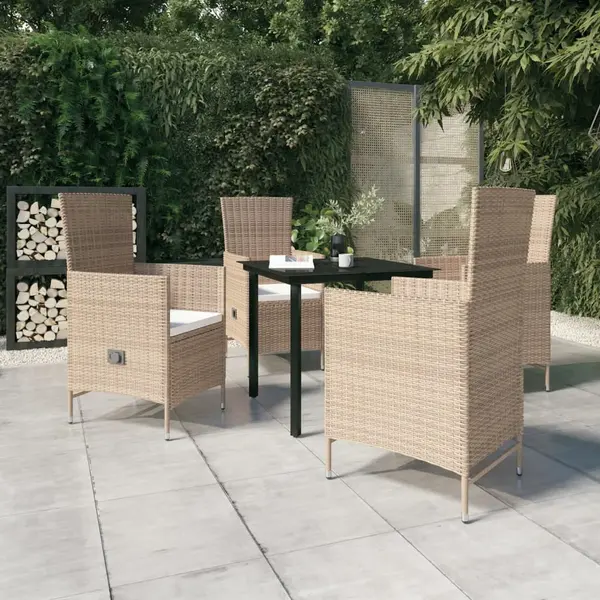 Gossi set mobilier pentru gradina, cu perne, 5 piese, bej