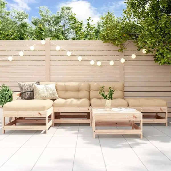 Gossi set mobilier relexare de gradina, 6 piese, lemn masiv de pin