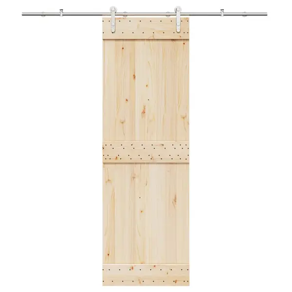 Gossi set piese pentru usa glisanta, argintiu, 200 cm otel inoxidabil