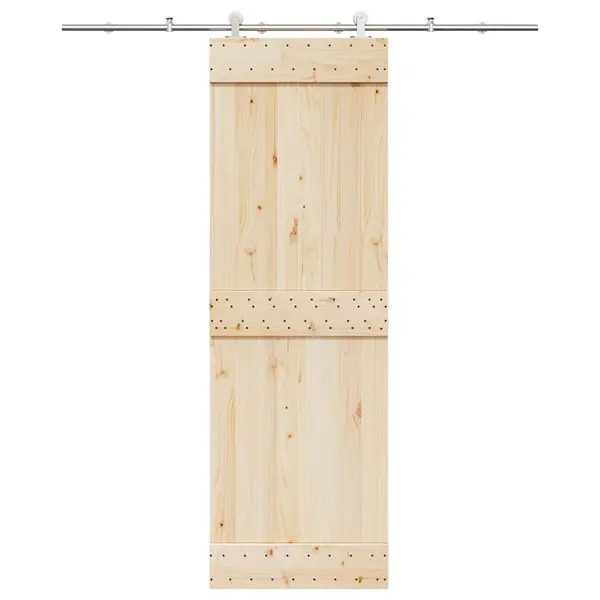 Gossi set piese pentru usa glisanta, argintiu, 200 cm otel inoxidabil