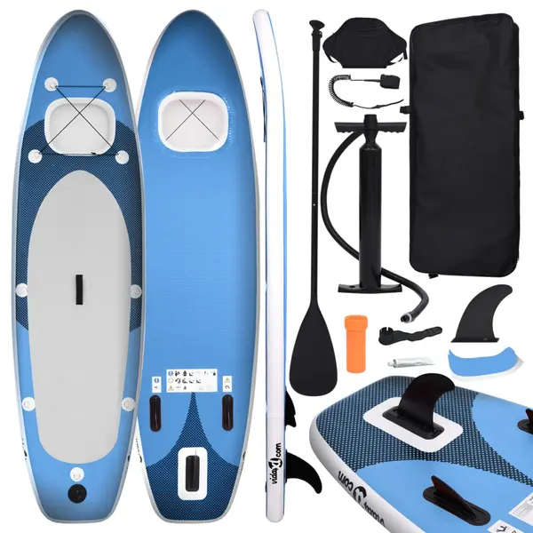 Gossi set placa paddleboarding gonflabila, albastru, 360x81x10 cm