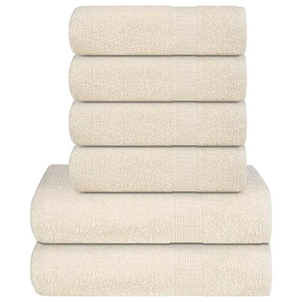 Gossi set prosoape 8 piese crema 360 g/m2 100% bumbac