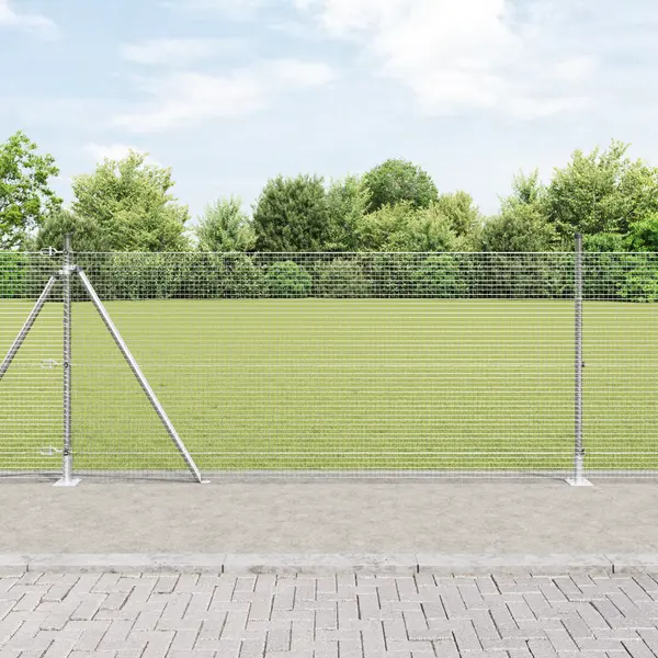 Gossi set stalpi 2 buc otel galvanizat 25 x 1 m rezistent