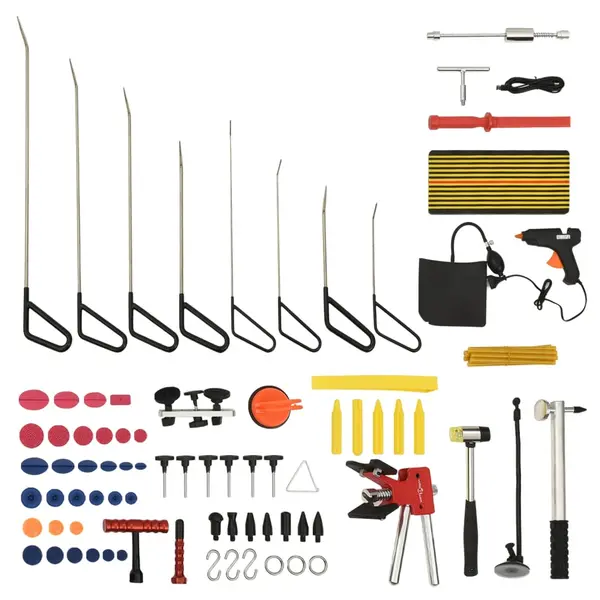 Gossi set unelte reparatii deformari auto fara vopsire, 75 piese