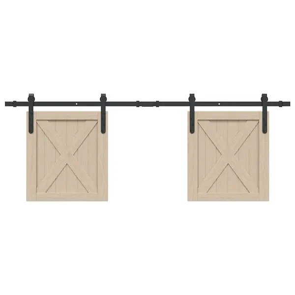 Gossi set usi glisante pentru dulap 152 cm otel carbon