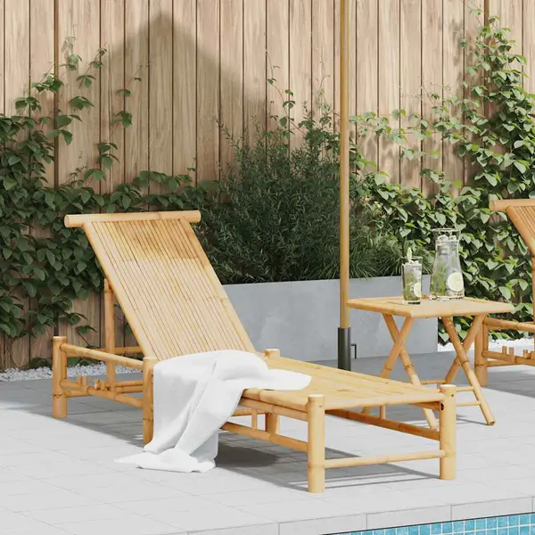 Gossi sezlong 55x199x30 cm bambus