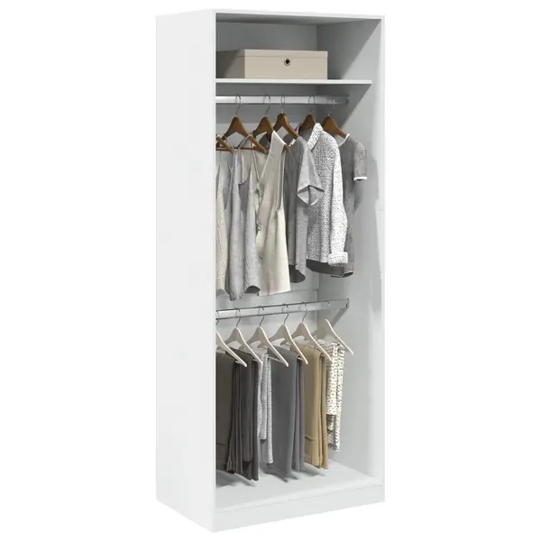 Gossi sifonier, alb, 80x50x200 cm, lemn prelucrat