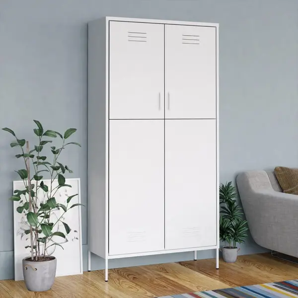 Gossi sifonier, alb, 90x50x180 cm otel