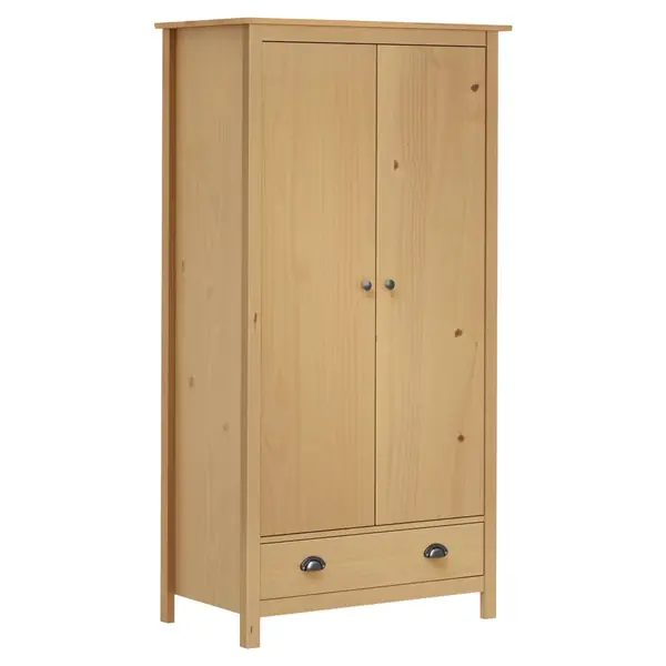 Gossi sifonier cu 2 usi hill, 89x50x170 cm, lemn masiv de pin
