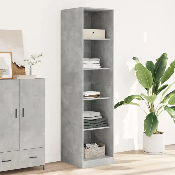 Gossi sifonier, gri beton, 50x50x200 cm, pal