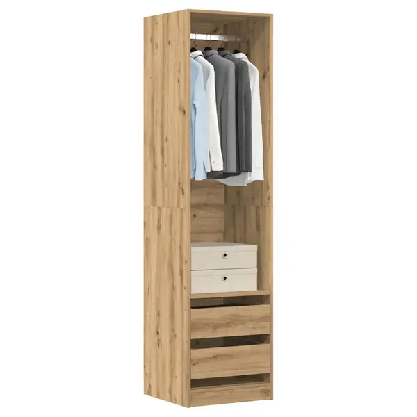 Gossi sifonier, stejar artizanal, 50x50x200 cm, lemn prelucrat