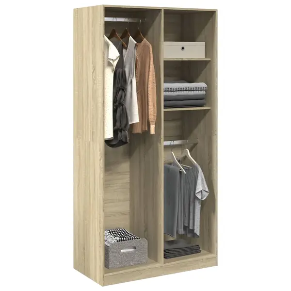 Gossi sifonier, stejar sonoma, 100x50x200 cm, pal