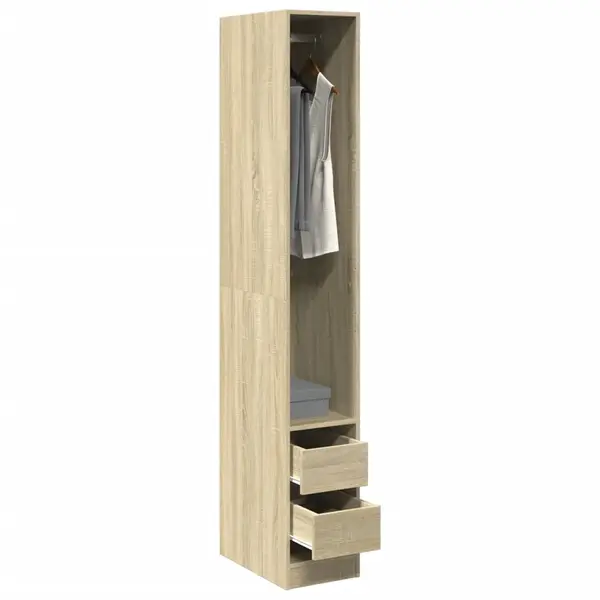 Gossi sifonier, stejar sonoma, 30x50x200 cm, lemn prelucrat