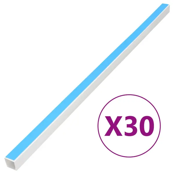 Gossi sine de cabluri autoadezive, 15x10 mm, 30 m, pvc