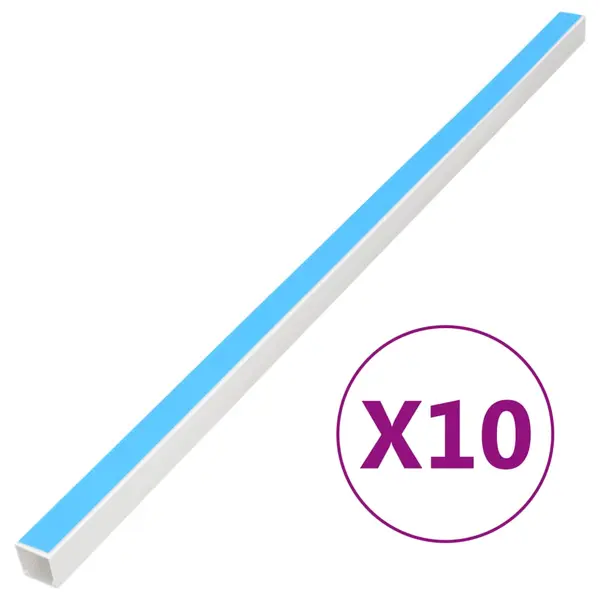 Gossi sine de cabluri autoadezive, 40x40 mm, 10 m, pvc