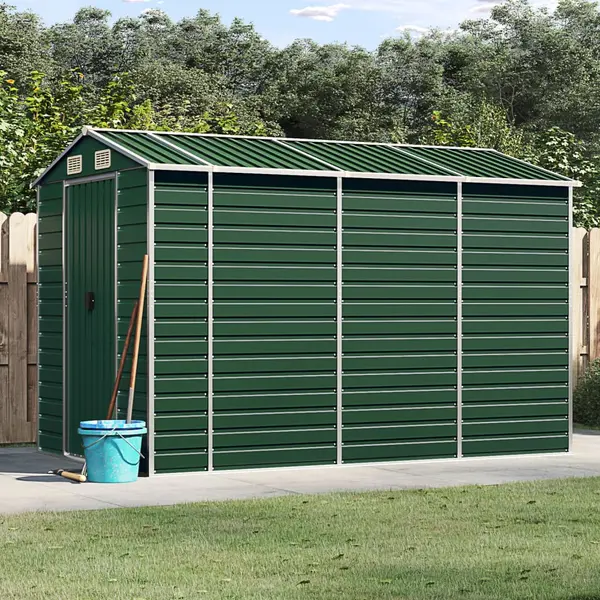 Gossi sopron de gradina, verde, 191x300x198 cm, otel galvanizat