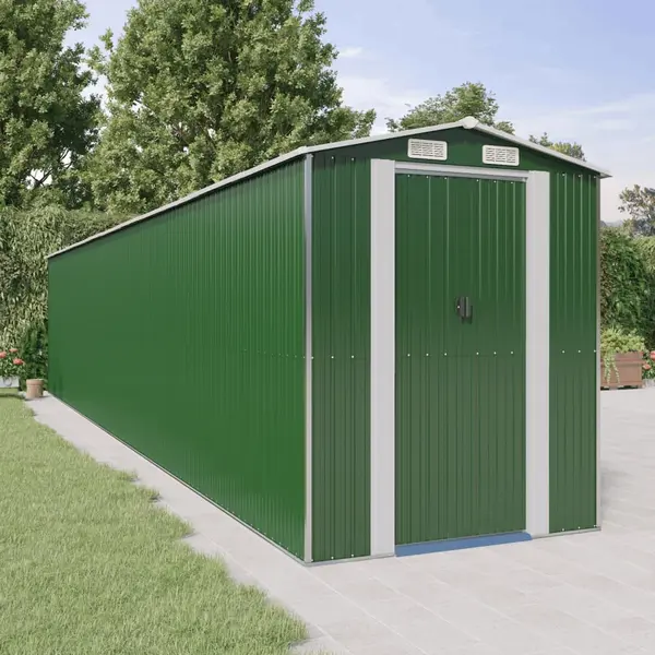 Gossi sopron de gradina, verde, 192x1021x223 cm, otel zincat