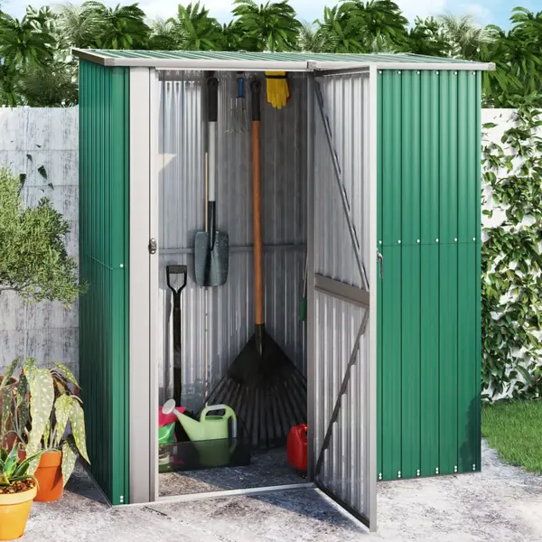 Gossi sopron pentru gradina, verde, 180,5x97x209,5 cm, otel zincat