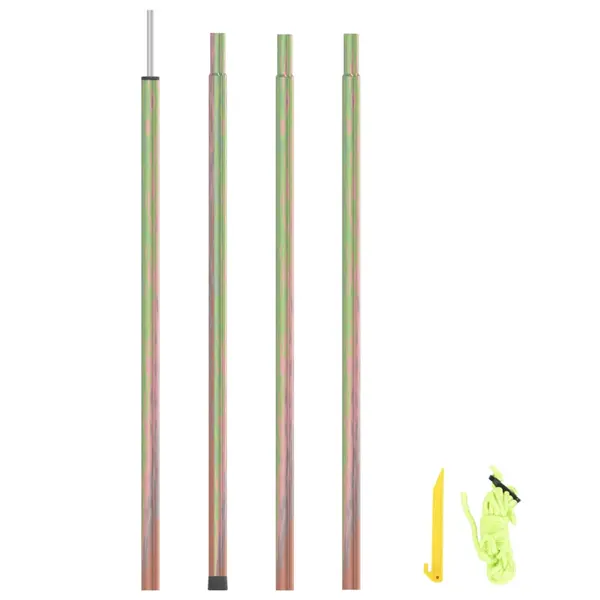 Gossi stalp pentru parasolar, 200 cm, otel zincat