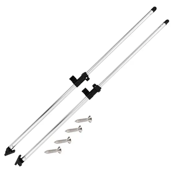 Gossi stalpi de sustinere parasolar barca bimini, 2 buc., aluminiu