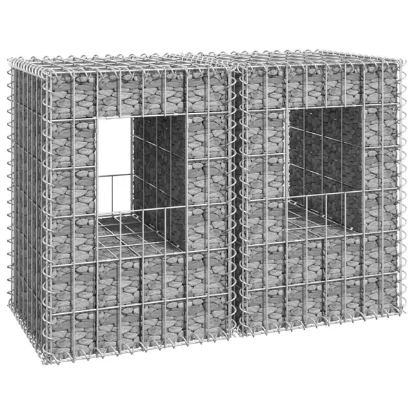 Gossi stalpi tip cos gabion, 2 buc., 40x40x60 cm, fier