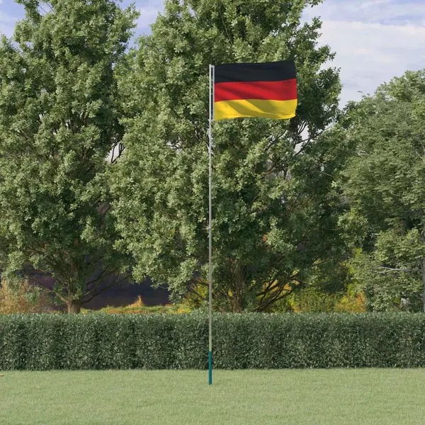 Gossi steag germania si stalp din aluminiu, 5,55 m
