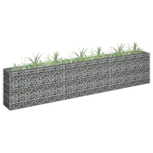 Gossi strat inaltat gabion, 270 x 30 x 60 cm, otel galvanizat