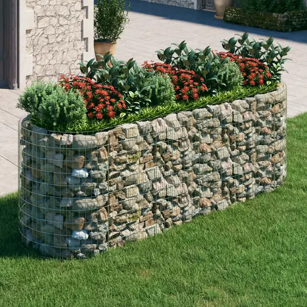 Gossi strat inaltat gabion, 300x100x100 cm, fier galvanizat