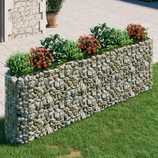 Gossi strat inaltat gabion, 330x50x100 cm, fier galvanizat