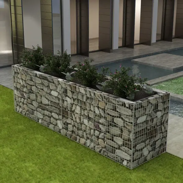 Gossi strat inaltat gabion, 360 x 90 x 100 cm, otel
