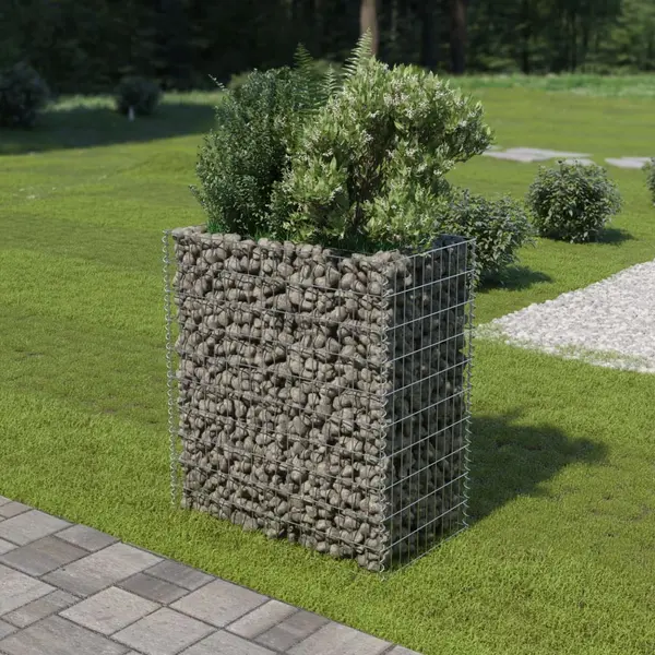 Gossi strat inaltat gabion, 90x50x100 cm, otel galvanizat
