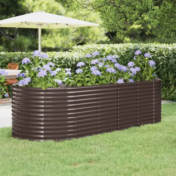 Gossi strat inaltat gradina 249x100x68 cm otel vopsit electrostatic