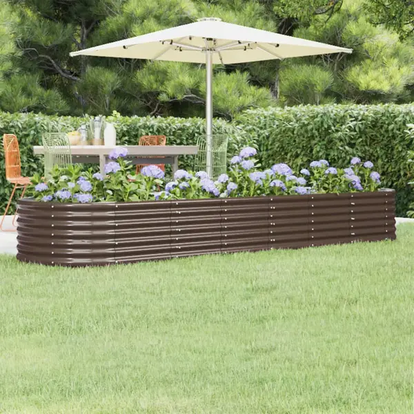 Gossi strat inaltat gradina 296x80x36 cm otel vopsit electrostatic