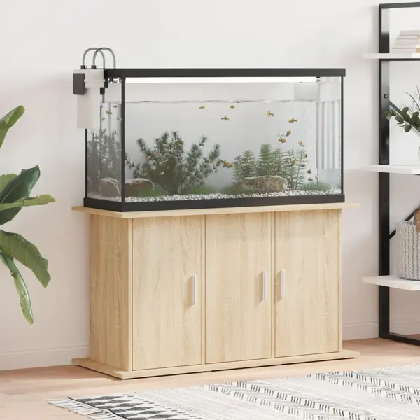 Gossi suport acvariu, stejar sonoma, 101x41x58 cm, lemn prelucrat