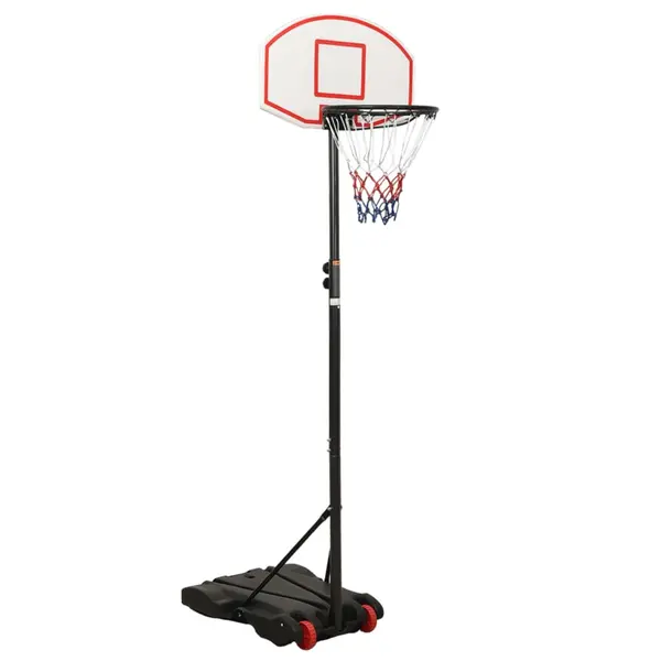 Gossi suport cu cos de baschet, alb, 216-250 cm, polietilena