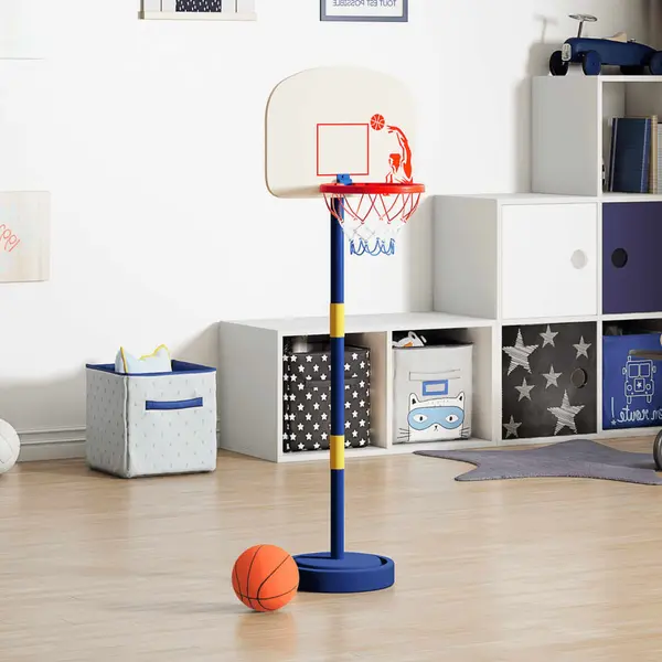 Gossi suport de baschet cu minge/pompa, inaltime reglabila 90/121 cm