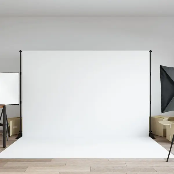Gossi suport de fundal, negru, 305x243 cm, otel
