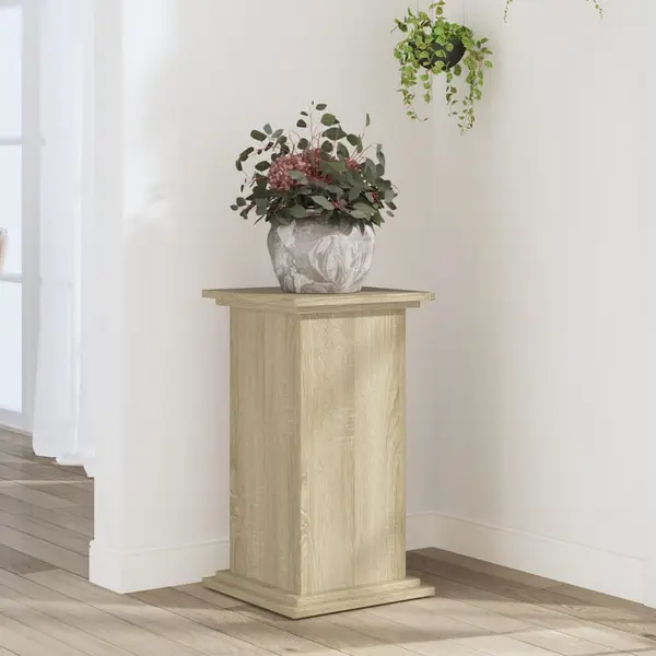 Gossi suport de plante, stejar sonoma, 33x33x60 cm, lemn prelucrat