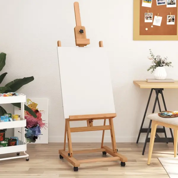 Gossi suport de sevalet, 55x53,5x178 cm, lemn masiv de fag