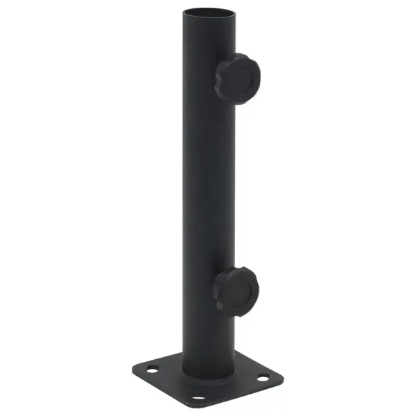 Gossi suport de umbrela pentru stalp de Ø32/34/38 mm, negru mat, otel