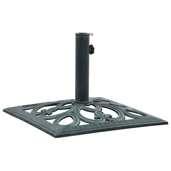 Gossi suport de umbrela, verde, 12 kg, fonta, 49 cm