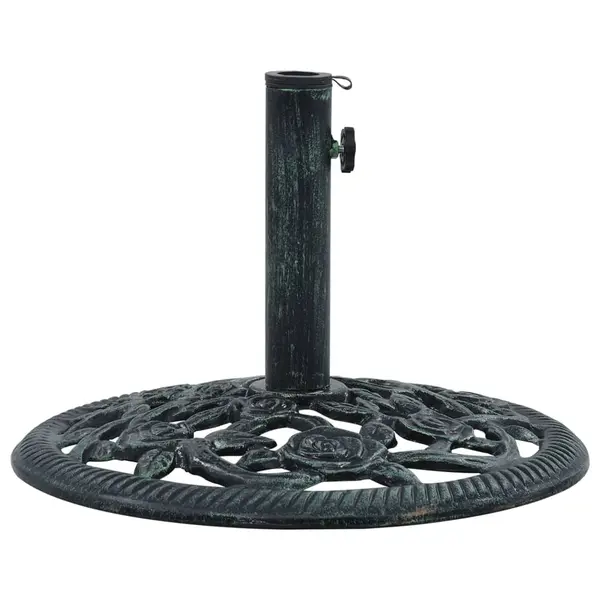 Gossi suport de umbrela, verde, 9 kg, fonta, 40 cm