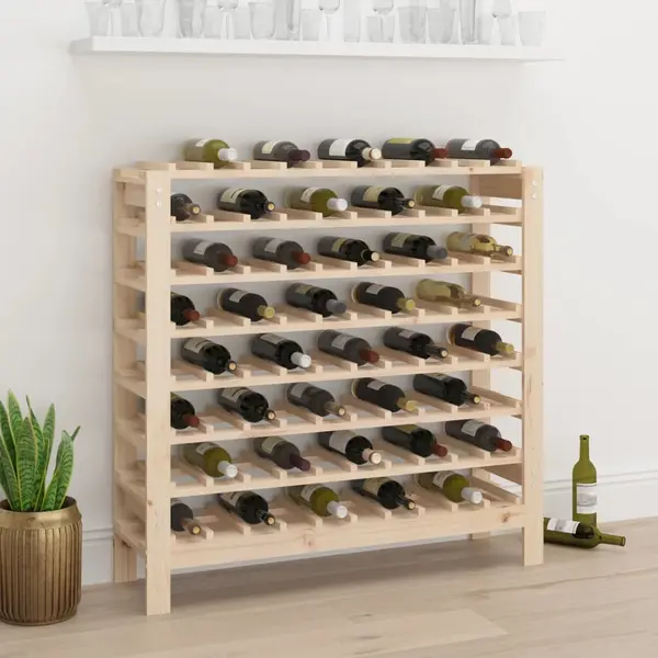 Gossi suport de vinuri, 109,5x30x107,5 cm, lemn masiv de pin