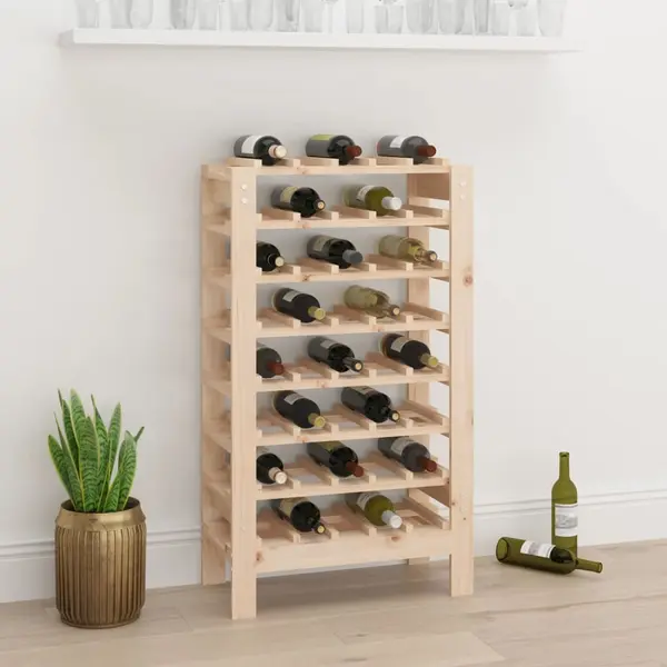 Gossi suport de vinuri, 61,5x30x107,5 cm, lemn masiv de pin