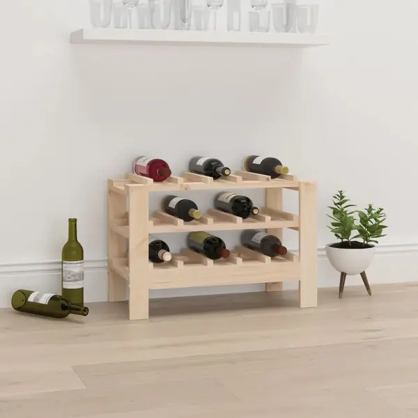 Gossi suport de vinuri, 61,5x30x42 cm, lemn masiv de pin