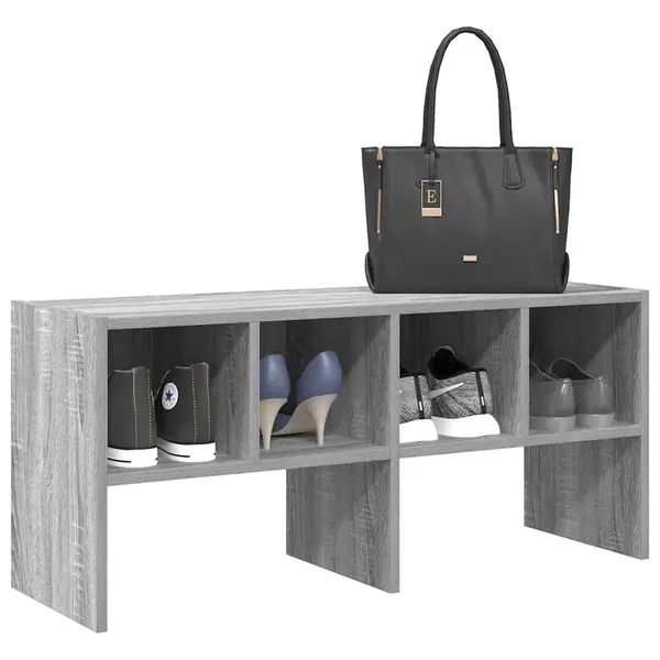 Gossi suport pantofi stivuibil, gri sonoma 89,5x30x40 cm