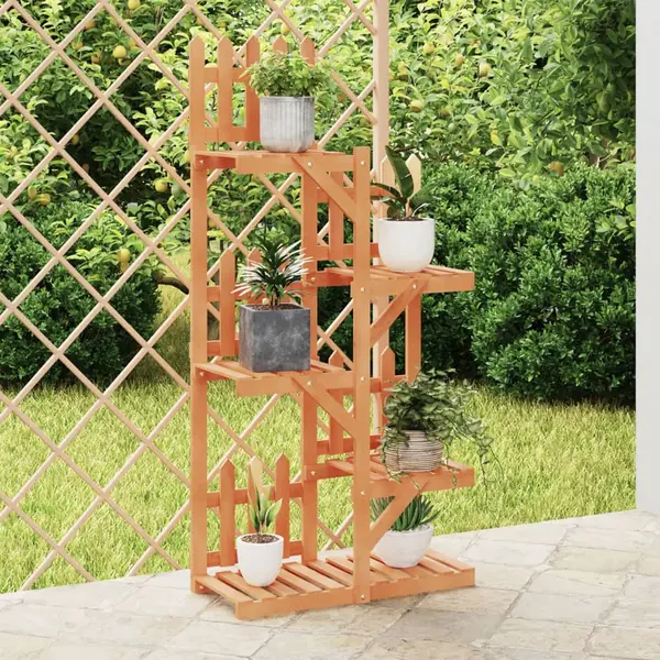 Gossi suport pentru flori, 60x25x130 cm, lemn masiv de brad