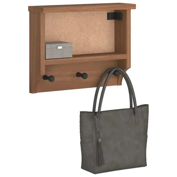 Gossi suport pentru haine sandnes 45x12x35 cm, lemn masiv de pin