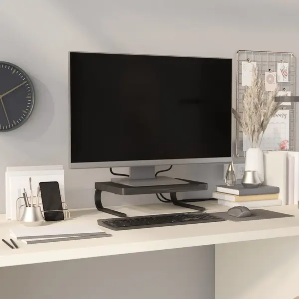 Gossi suport pentru monitor, negru, 37x28x11,5 cm